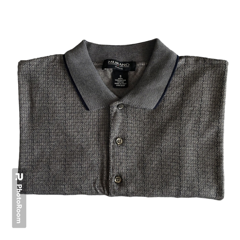 Murano Italy Luxury Patterned Polo